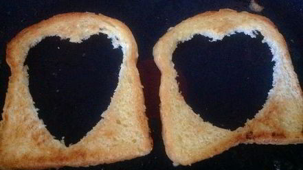 Рецепт глазуньи в тосте