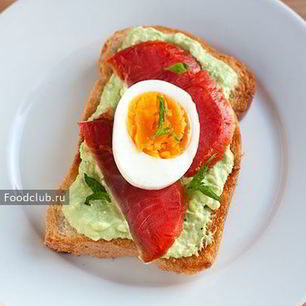 Рецепт Тоста с авокадо и копченой неркой