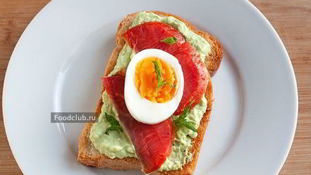 Рецепт тоста с авокадо и копченой неркой