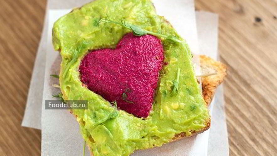 Рецепт тоста-валентинки