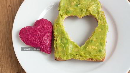 Рецепт тоста-валентинки