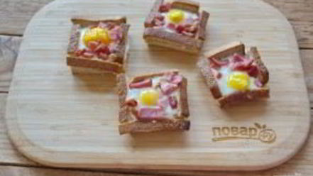 Рецепт тостов карбонара