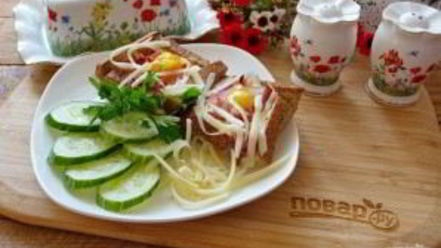 Рецепт тостов карбонара