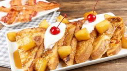 Рецепт тостов с ананасом