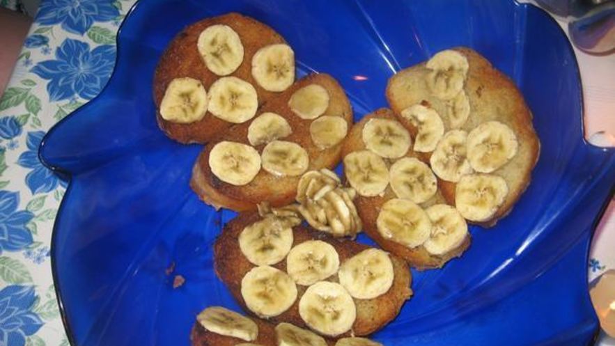 Рецепт тостов с бананом