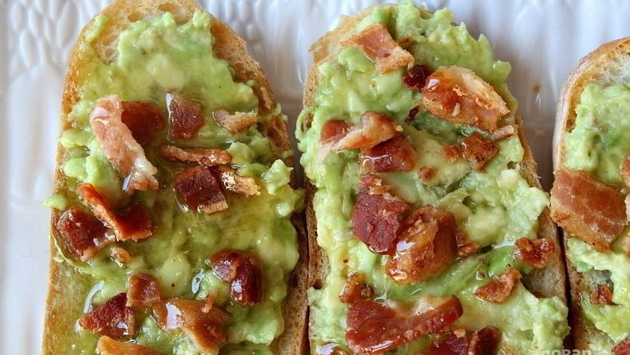 Рецепт тостов с беконом