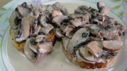 Рецепт Тостов с грибами