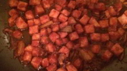 Рецепт тостов с ветчиной и овощами