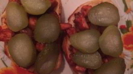 Рецепт тостов с ветчиной и овощами