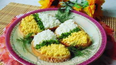 Рецепт тостов с яйцом к празднику