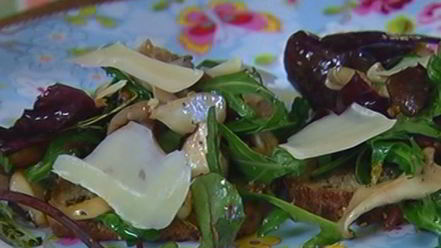 Рецепт жареных грибов на тостах