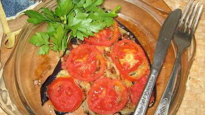 Рецепт Веера из баклажан