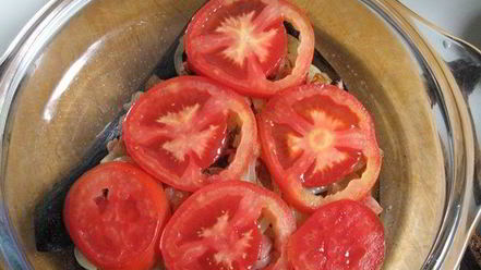 Рецепт веера из баклажан