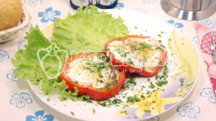 Рецепт глазуньи в перце