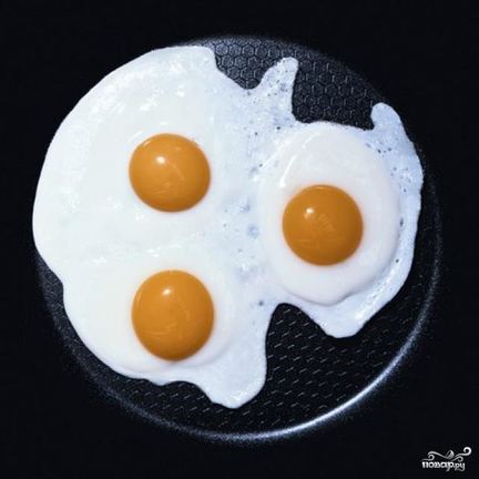 Рецепт Яичницы глазунья