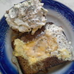 Рецепт Яичницы и закуска из селедки