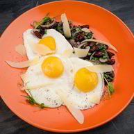 Рецепт Яичницы с фасолью