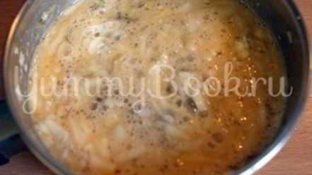 Рецепт яичницы с филе и грибами в слоеном тесте