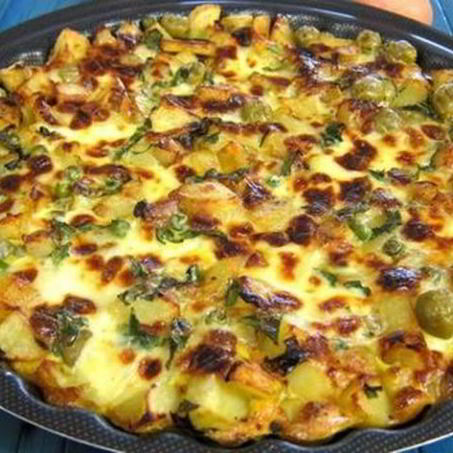 Рецепт Яичницы с горошком