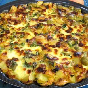 Рецепт Яичницы с горошком