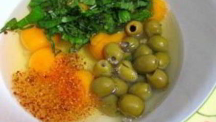 Рецепт яичницы с горошком