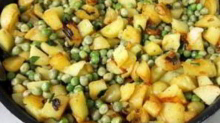 Рецепт яичницы с горошком