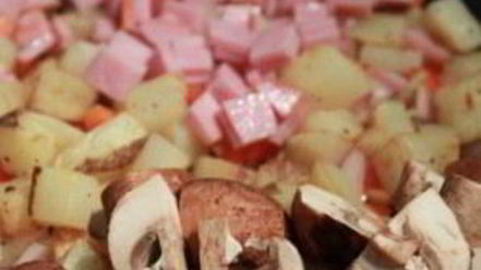 Рецепт яичницы с грибами на завтрак