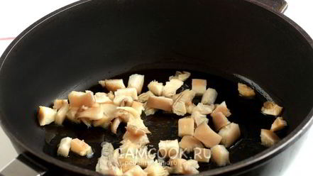 Рецепт яичницы с грибами