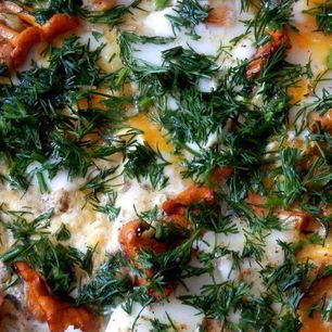 Рецепт Яичницы с лисичками