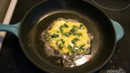 Рецепт яичницы с творогом