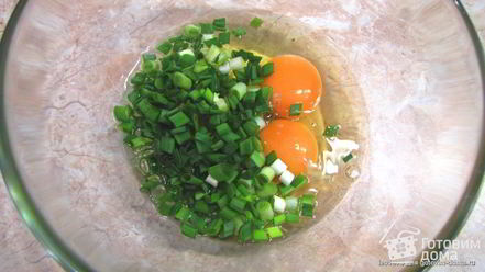 Рецепт яичницы с зеленым луком