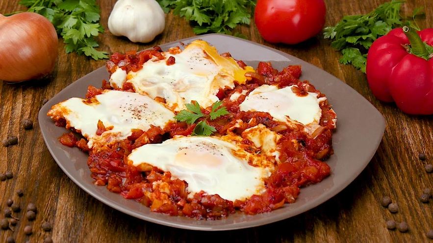Рецепт яичницы шакшука