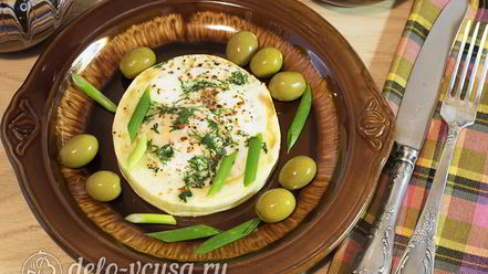 Рецепт яичницы в кабачке