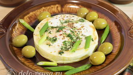 Рецепт яичницы в кабачке