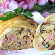 Рецепт Яичницы в слоеном тесте к завтраку