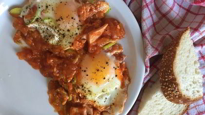 Рецепт Яичницы в томатах