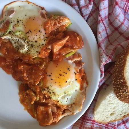 Рецепт Яичницы в томатах