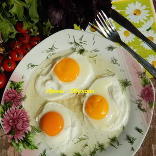 Рецепт Яичницы в воде