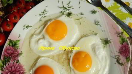 Рецепт яичницы в воде
