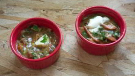 Рецепт завтрака из сосисок и яиц