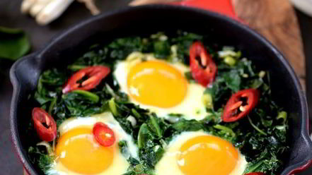 Рецепт зеленой шакшуки