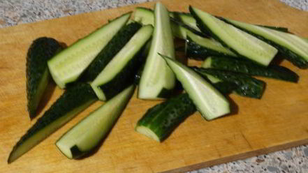 Рецепт закуски битые огурцы