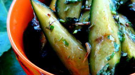 Рецепт закуски битые огурцы