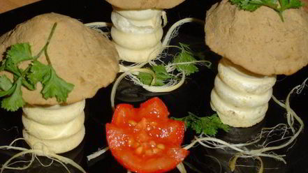 Рецепт закуски грибной полянка