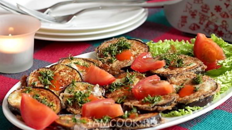 Рецепт закуски из баклажанов со сладким чили