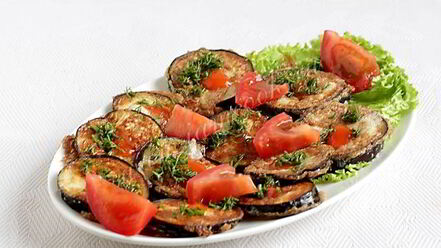 Рецепт закуски из баклажанов со сладким чили