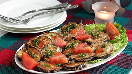 Рецепт закуски из баклажанов со сладким чили