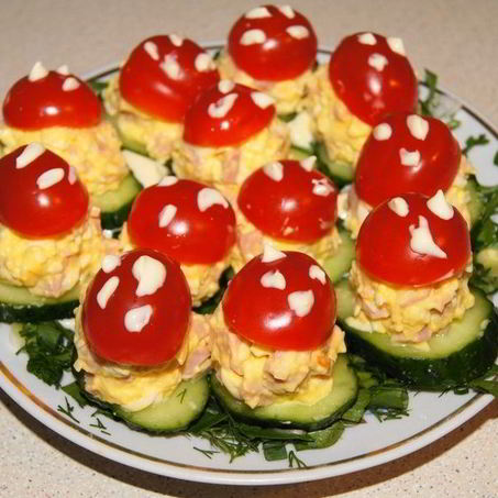 Рецепт Закуски Мухоморчики