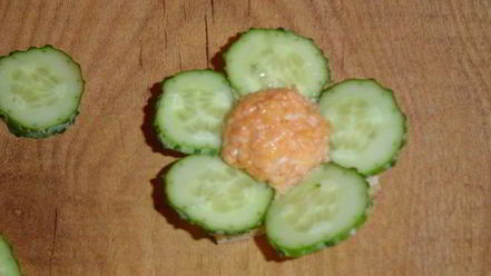 Рецепт закуски полевые цветы