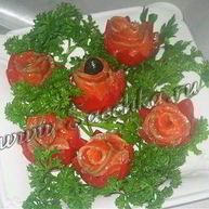 Рецепт Закуски Цветы из помидор